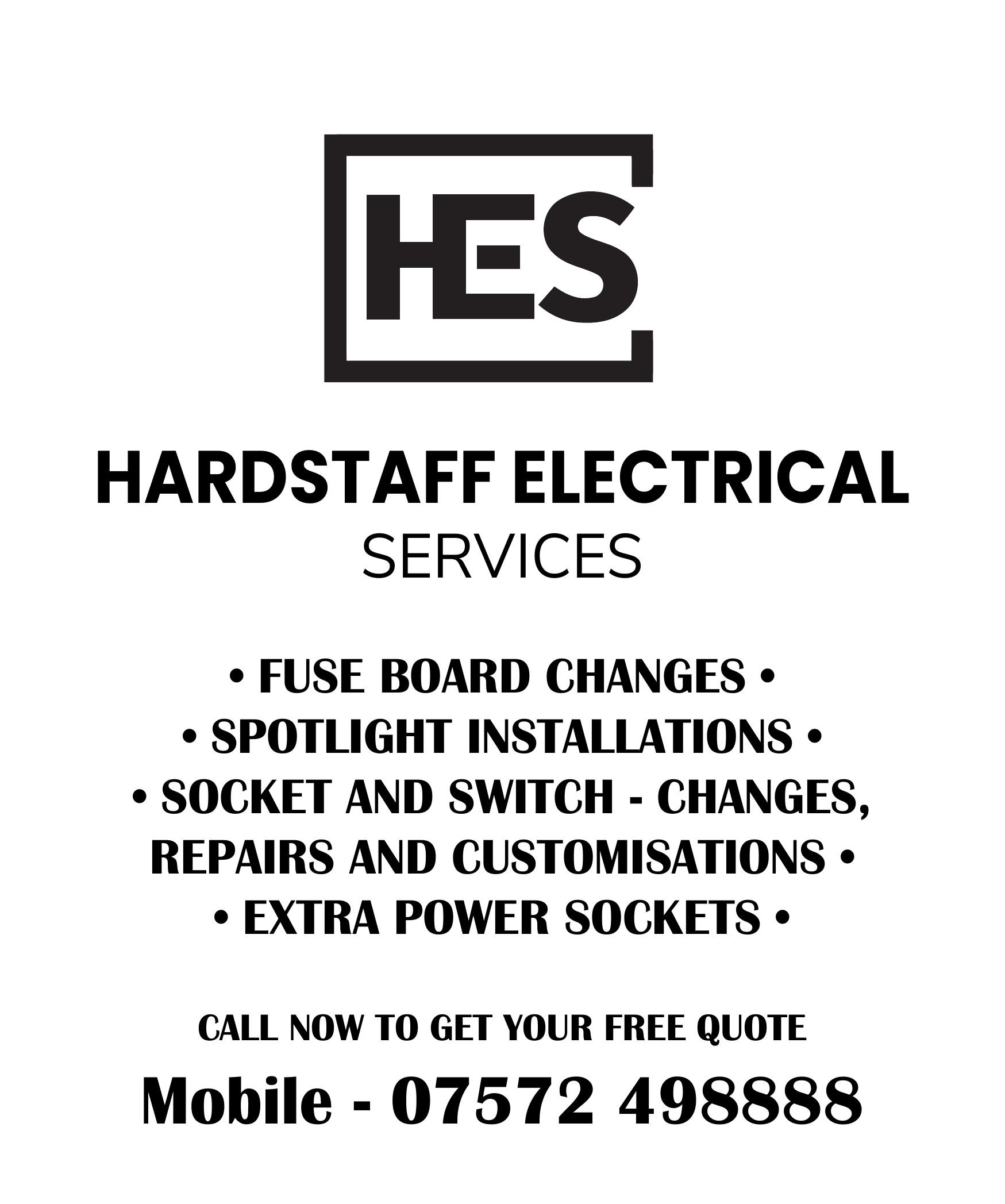 Hardstaff Electrical Services leaflet